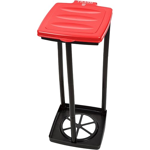 Portable Trash Bag Holder-Collapsible Trashcan for Garbage-Indoor/Outdoor Use Ideal for Camping Recycling and More by Wakeman