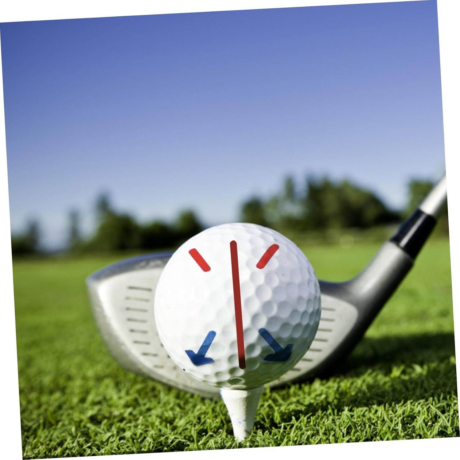 Mikikit Drawing Marking Tools for Golfing Balls Sure Ball Marker Golf Alignment Golf Marking Line Golf