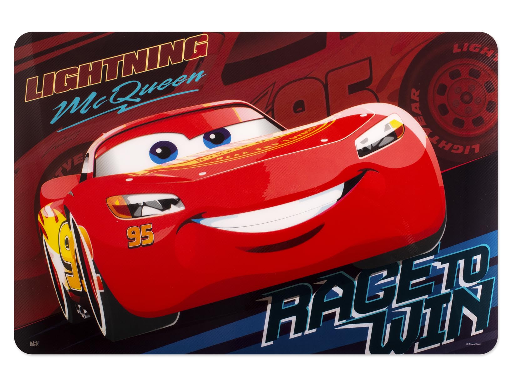 Lulabi Disney Cars Race Mantel individual de polipropileno decorado, 45 x 30 cm
