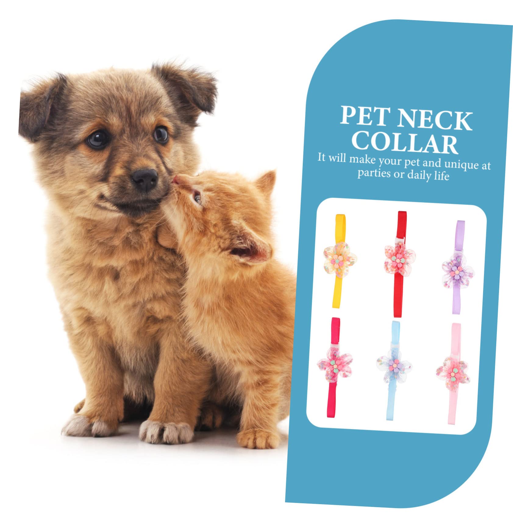 Yardwe 30pièces Collier pour Animaux De Compagnie avec Accessoires De Fête pour Et Chiens De Petite