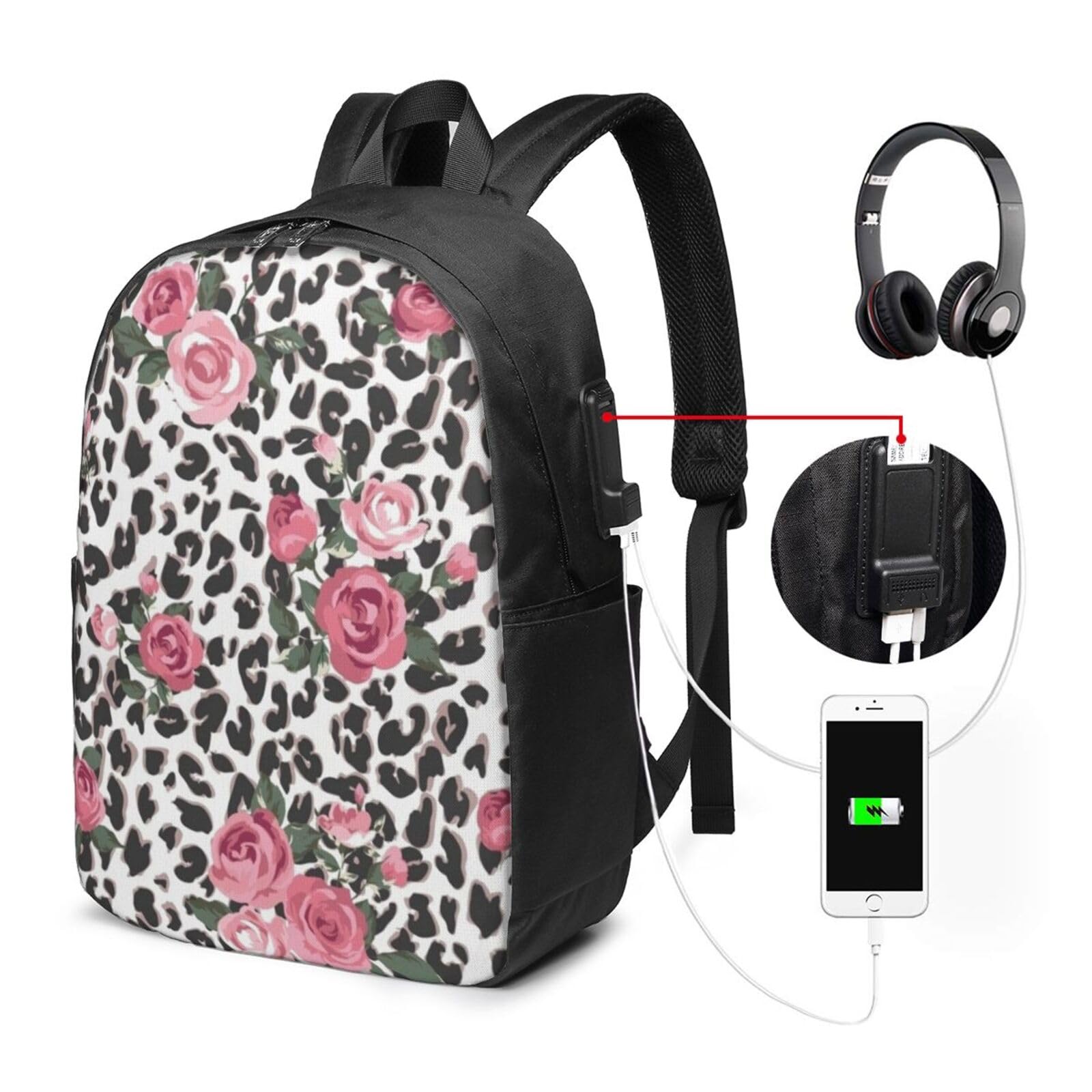 Zaino per laptop da 17 pollici con zaini per borse scolastiche in