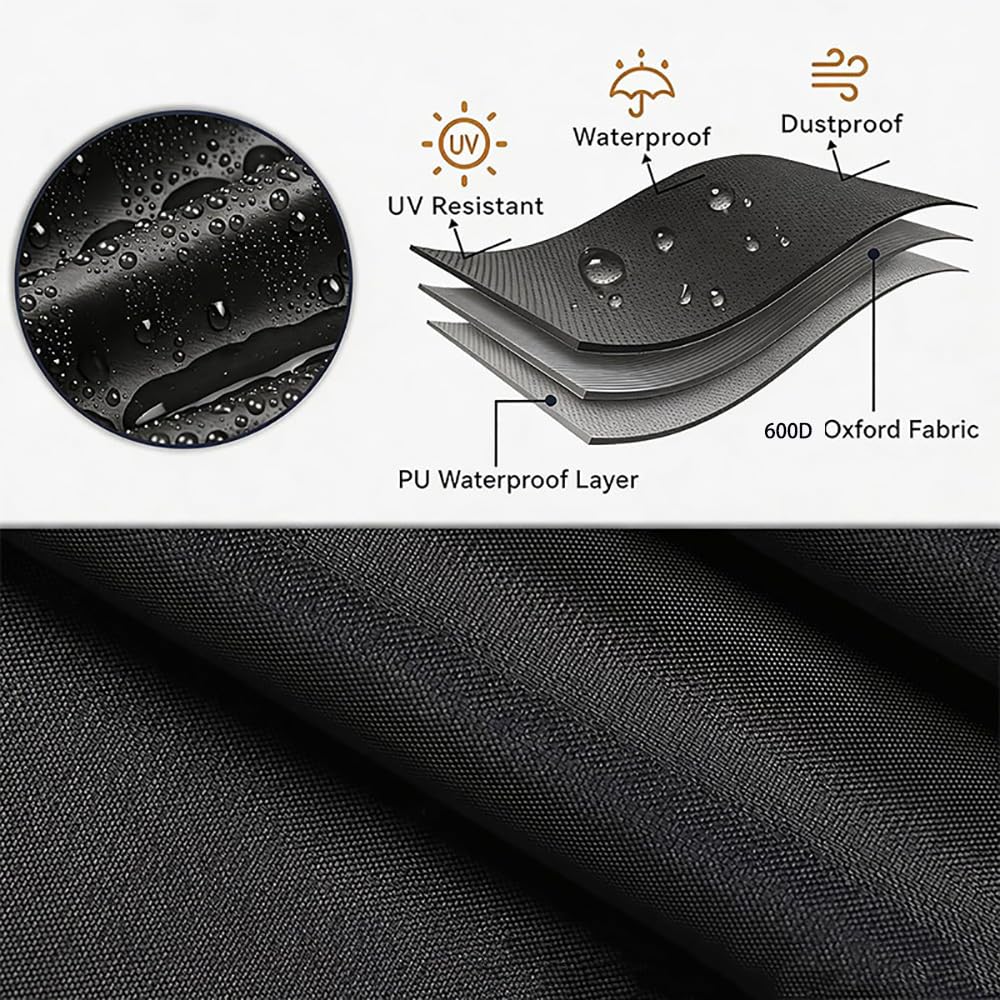 Abri Robot Tondeuse pour Sunseeker X7, Protection UV Coupe-Vent Imperméable Housse pour Tondeuse Robotisée