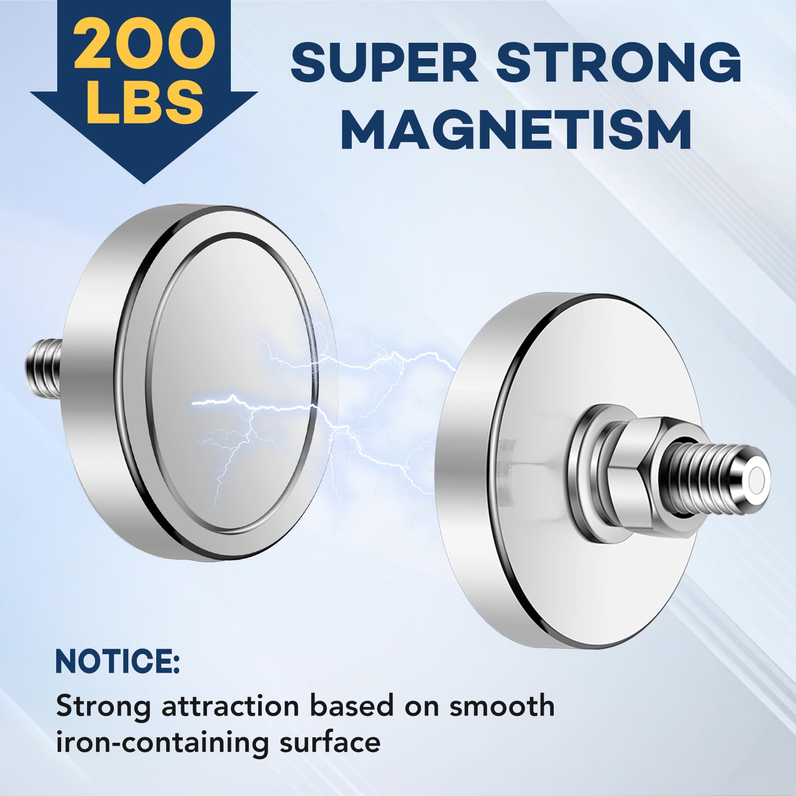 10 Packs Super Strong Neodymium Round Magnet 200 lb, 44mm D — Amazon image 4