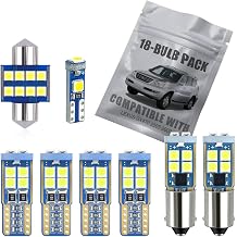EBAIFUN 18-pc White LED Interior Light Kit Compatible with Lexus GX470 2003 2004 2005 2006 2007 2008 2009 Map Dome Trunk Cargo Courtesy Door License Plate Light Bulb Replacement Bright 6000K Package