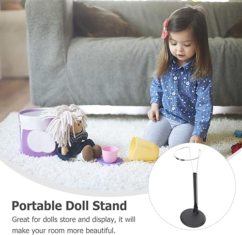 Miniatura 2 de jojofuny Soportes de muñeca para muñecas de 12 pulgadas, 2 piezas, soporte de figura de acción negro, portátil, organizador de muñecas de moda,