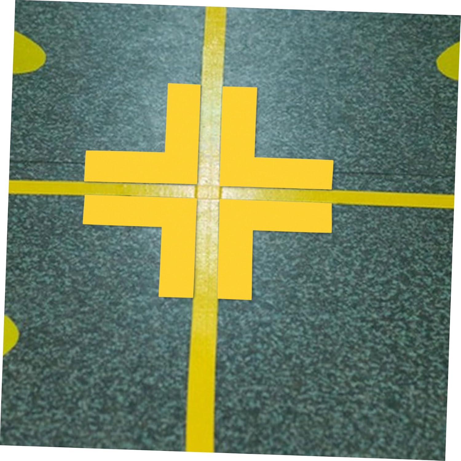 8Pcs Shape Floor Marking Tapes Slip Floor Organization Markers for High Traffic Areas for Workplace Safety and Industrial Use
