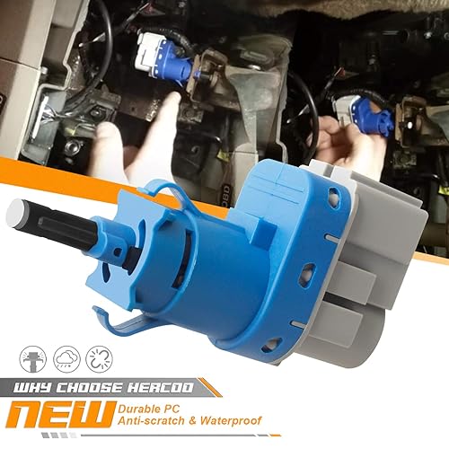 Miniatura 3 de HERCOO Interruptor de luz de freno de 4 pines compatible con Ford F-150 F-250 F-350 Super Duty Focus Fusion Expedition