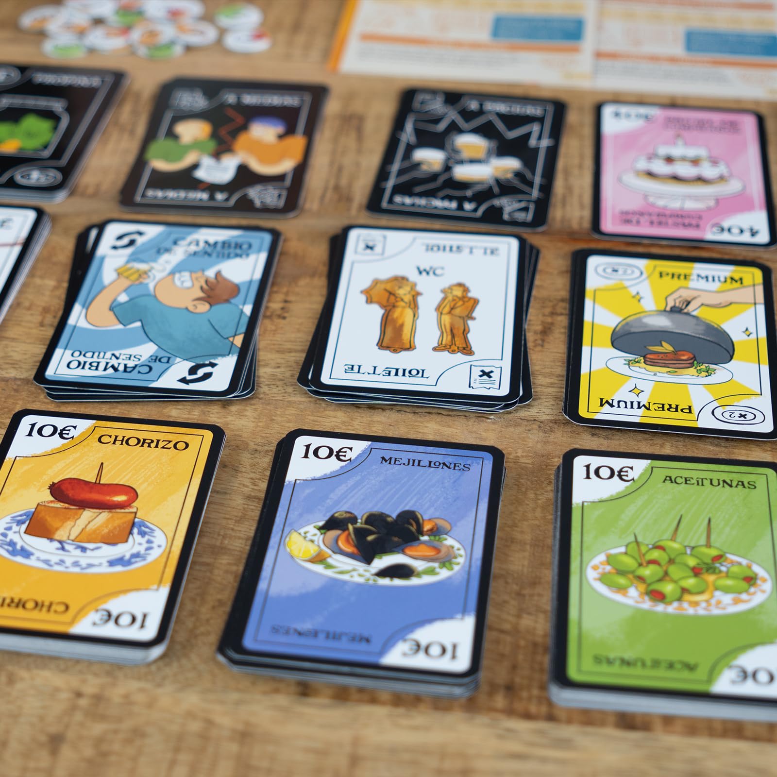 2Tomatoes Games | La Cuenta | Juego de Cartas de Tapas y Risas | Partidas Rápidas 10-20 min | ¿Quién se quedará sin dinero? | 3-8 Jugadores | Multilingüe