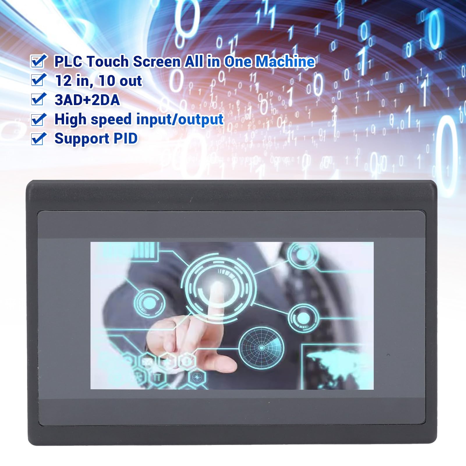 Pantalla Táctil PLC 4.3 Pulgadas TFT LCD HMI con CPU ARM9 600MHz para Controladores Inteligentes y Sistemas Industriales