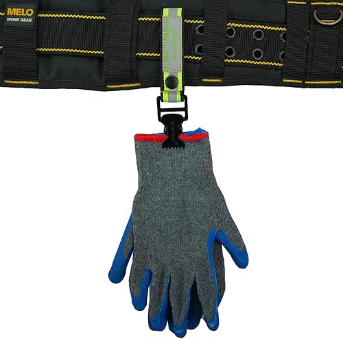 Miniatura 8 de MELOTOUGH Clip de guante de cuero para guantes Clip para soporte de trabajo Soporte de cinturón de guante