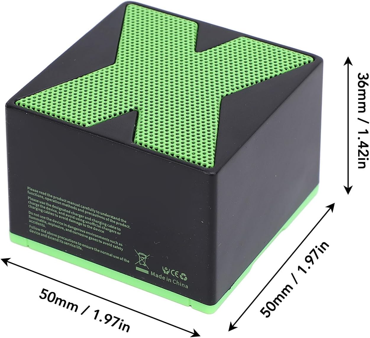 Heayzoki Small Portable Speaker, Speaker with True Stereo Pairing, for Smartphone Tablet, Hands Call, IP54 Water, Ideal for Outdoor, Travel (Black) - Image 4