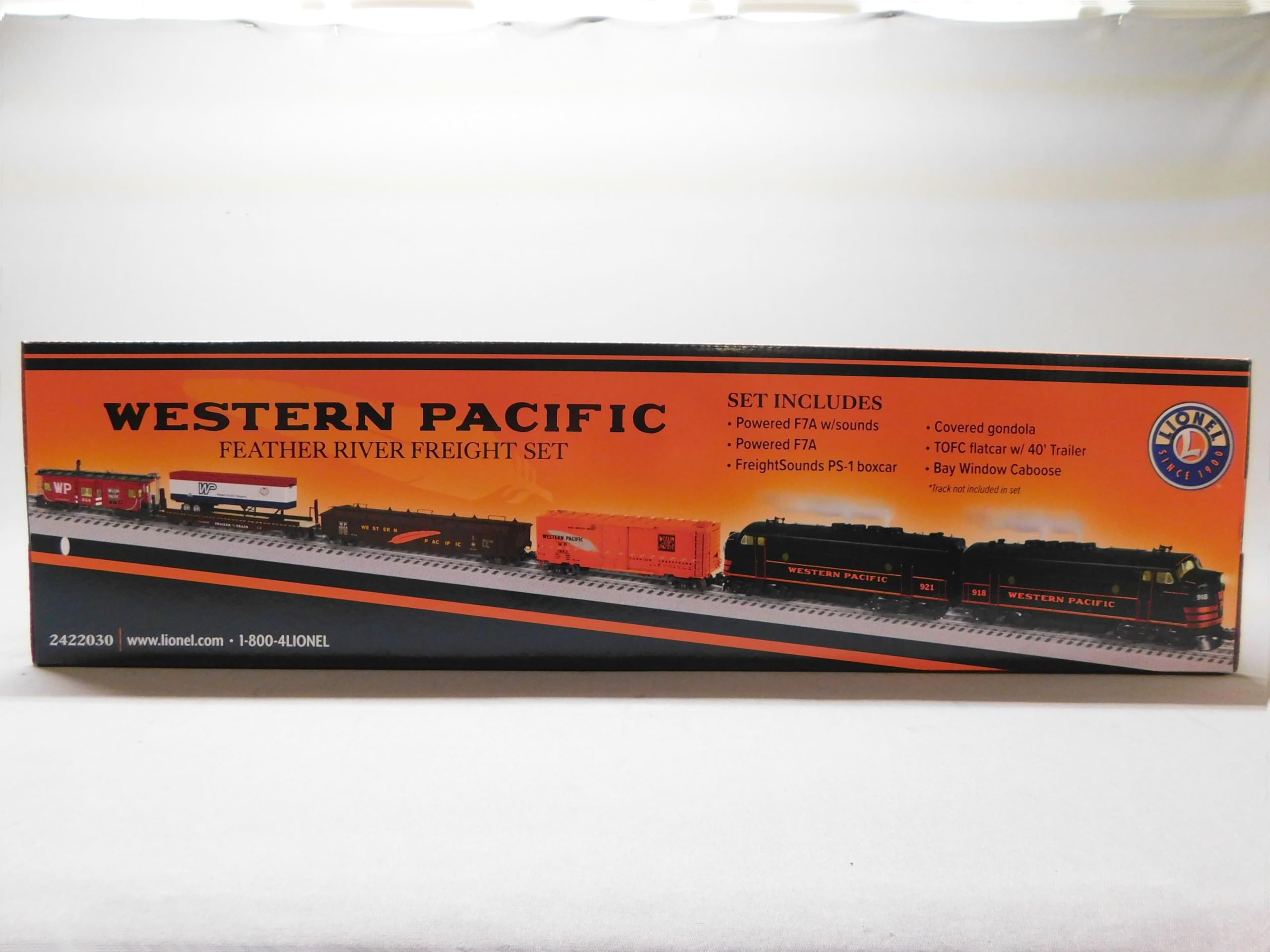 LIONEL Western Pacific WP Feather River Legacy Freight Train Set O Gauge 2422030