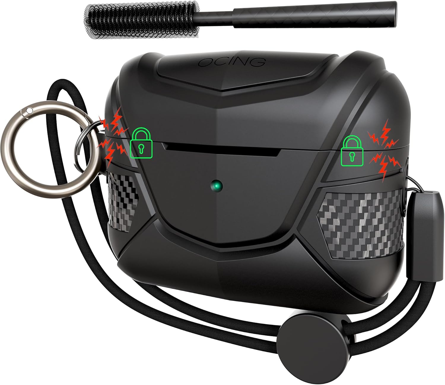 2024 New case for AirPods Pro 2nd/1st Generation Case, Magnetic Secure Lock and Hard Protective Cover Compatible with Airpods Pro Case (2024/2023/2022/2019),Powerful Drop Protection (Black) 2024 New case for AirPods Pro 2nd/1st Generation Case, Magnetic Secure Lock and Hard Protective Cover Compatible with Airpods Pro Case (2024/2023/2022/2019),Powerful Drop Protection (Black)