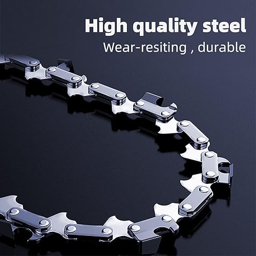 Miniatura 2 de 4 piezas Mini cadena de motosierra de 4 pulgadas, cadenas de repuesto de 4 pulgadas para mini motosierra eléctrica portátil inalámbrica, cadena de