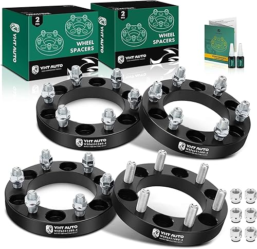YHTAUTO Espaciadores de rueda de 6 x 5.5 pulgadas de 1 pulgada compatibles con Chevy Silverado Suburban, GMC Sierra Yukon, Cadillac Escalade,