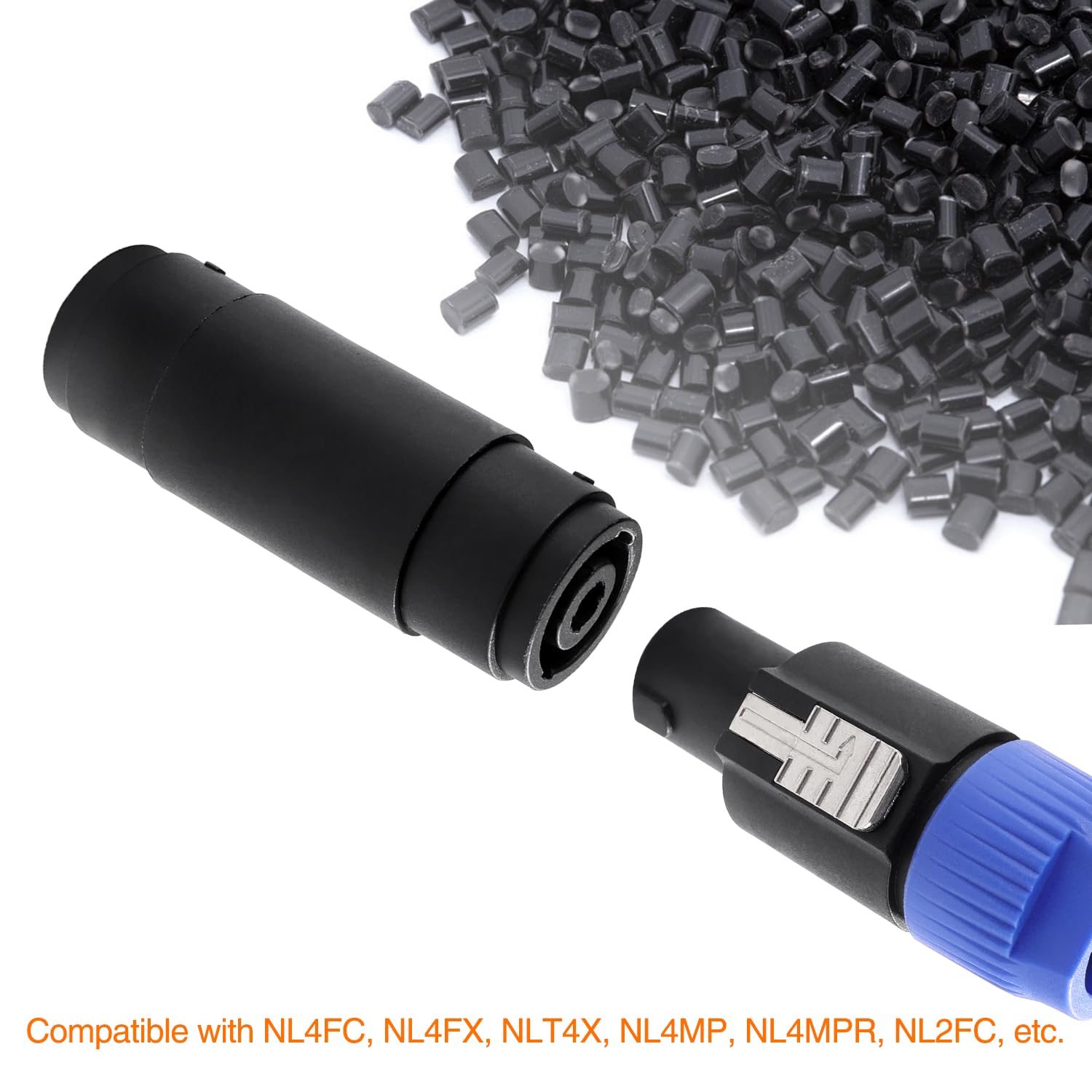 Connecteur Speakon Femelle vers Femelle 2 Pièces 4 Pôles Compatible NL4MP NL4FC