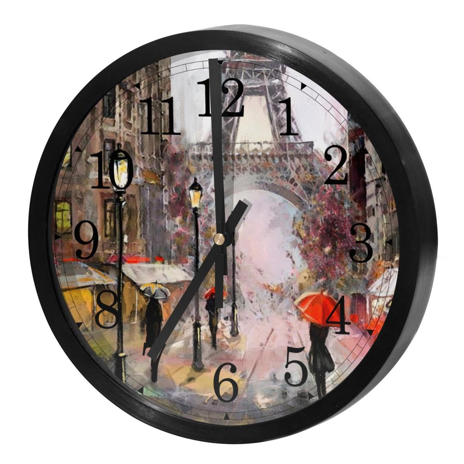 Horloge murale silencieuse à quartz grand confort sans tic-tac