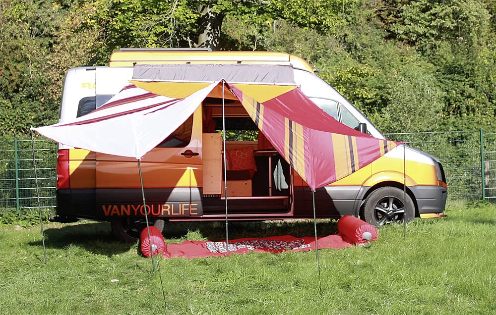 Bent Canvas Tarp Universal Adapter XL für Kastenwagen/Reisemobil Campingbus 250 x 65 cm Auto & Motorrad
