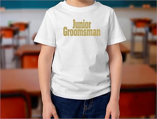 Miniatura 2 de Junior padrino hierro en parches de vinilo calcomanías transferencias Apliques letras para camisetas Ropa de tela  Bachelorette