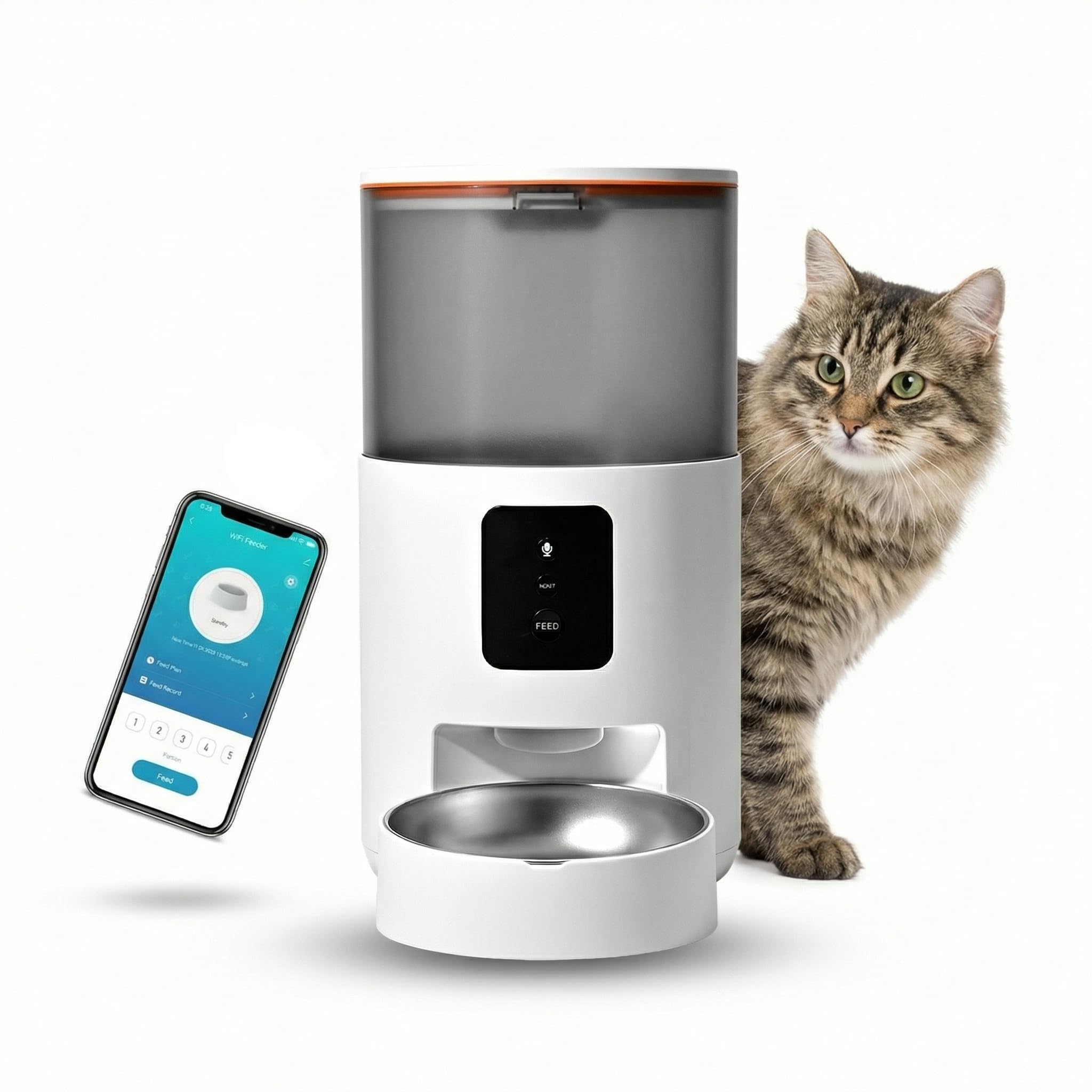Distributeur Automatique de Nourriture pour Chat et Chien 3L - WiFi