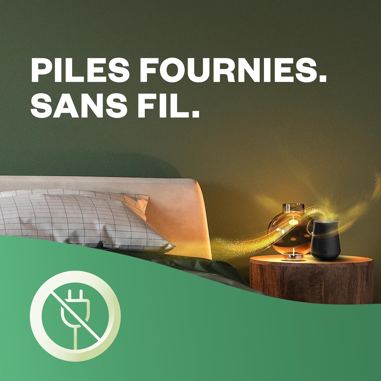 Air Wick Lot de 6 Recharges Diffuseur désodorisant d’Huiles Essentielles Brume Parfumée Lavande et Jacinthes des Bois