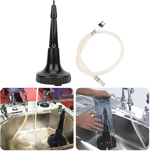 Enjuagadora profesional para jarras  Licuadora de vidrio portátil  Enjuague de limpieza  Enjuague de vidrio de metal, apto para bar, café,