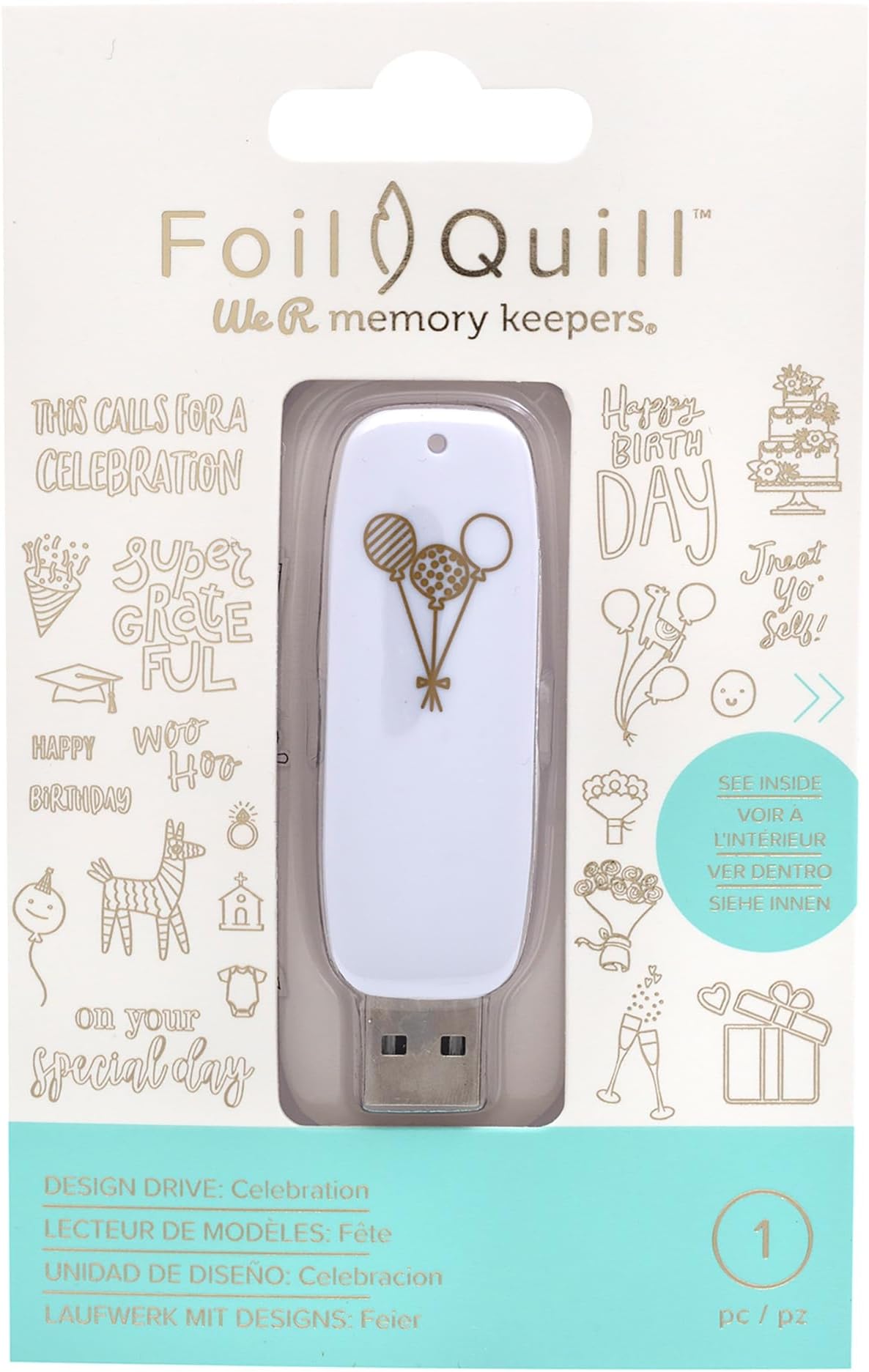 FOIL QUILL USB DRIVE CELEBRATIO