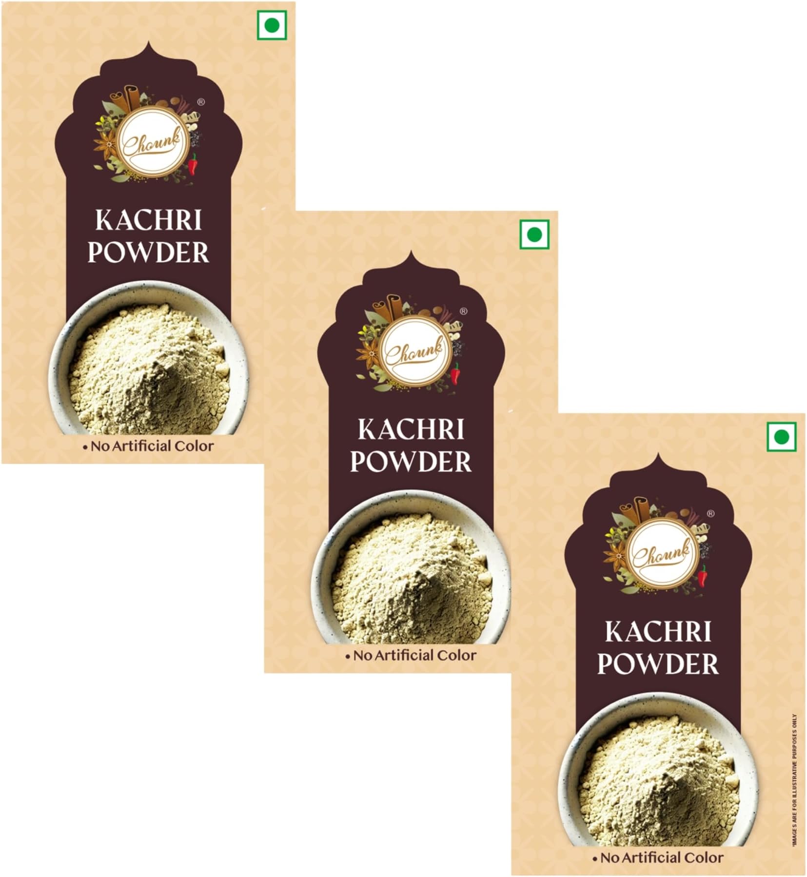 Chounk Kachari Powder, 300 Gram (100g X Pack of 3) | White Kaachri Powder | Meat Tenderizer | Dried Kachri | For Cooking | Meat Rub | BBQ Rub