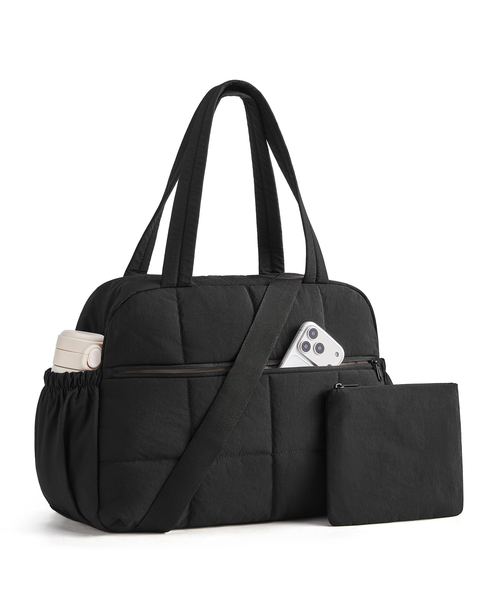 BAGSMART Women's 20L Gym Bag Weekend Overnight Travel Duffle Set