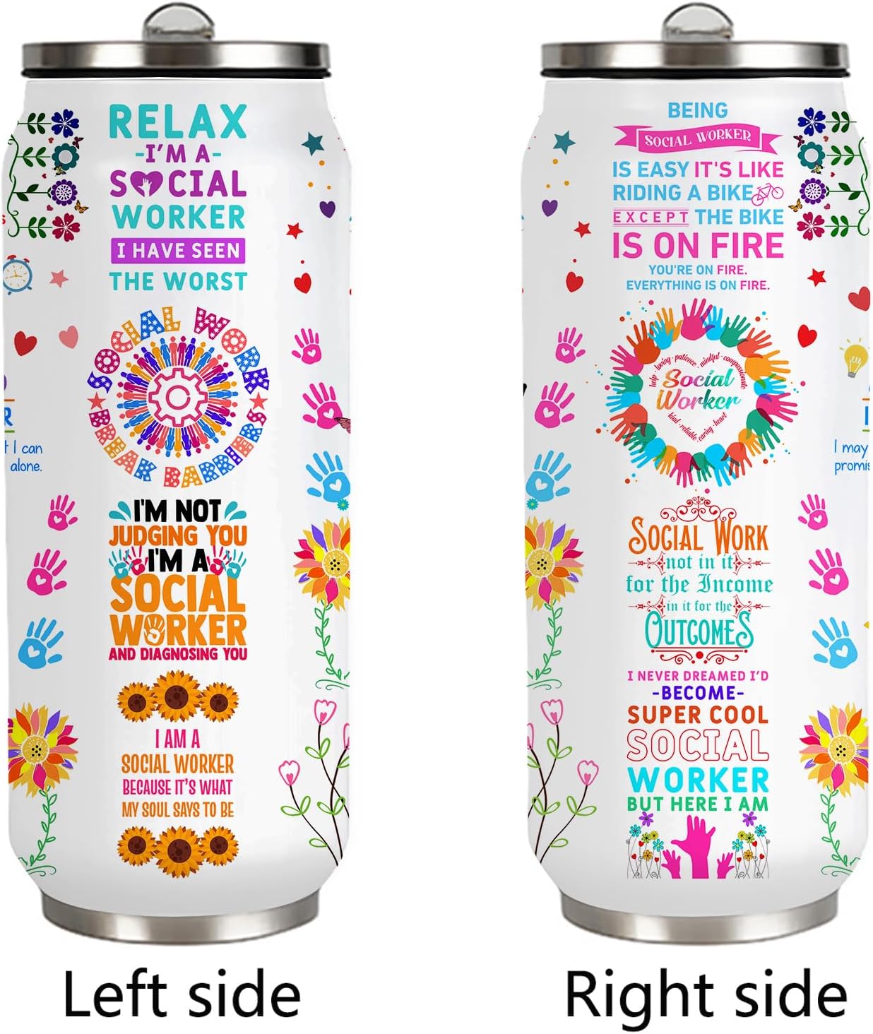 Social Worker Tumbler for Women, Social Workers Gifts for Office Decor 17oz Tumbler Mug, Appreciation Gifts for Social Works Practitioner, Birthday Graduation Gift Ideas for BSW MSW DSW - Image 2