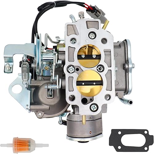 Miniatura 4 de NENKUTEN Carburador de 2 barriles para motores Nissan Pickup 720 2.4L Z24 1983-1986 para Nissan Bluebird Caravan Pathfinder Atras Truck Vanette