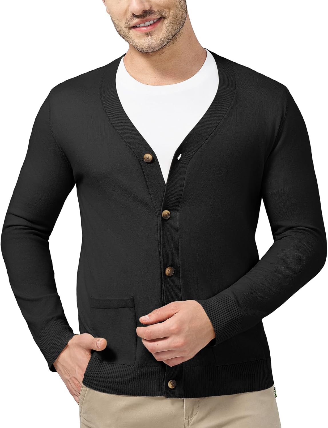 Pull Homme KUYIGO Pull Col Roulé KUYIGO Homme - Coupe Ajustée Manches Longues - Coton Doux Toutes Saisons Pull Automne Hiver Coupe Ajustée