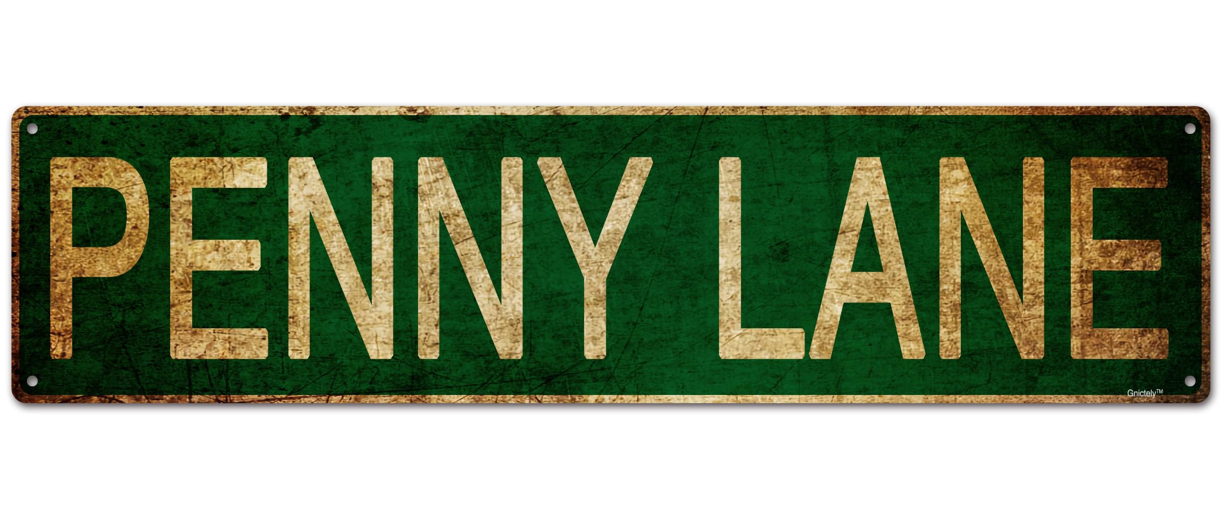 Funny Street Sign,Street Signs,Home Room Wall Decor,Man Cave Sign "PENNY LANE" 4 * 16" Metal Aluminum Sign