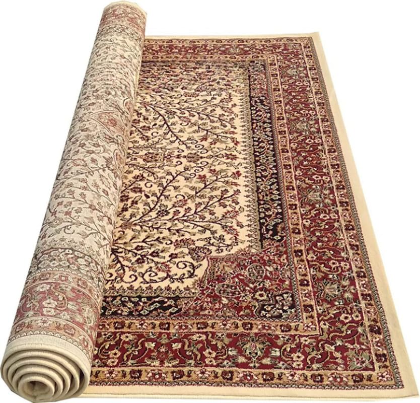 Traditional Persian Design Carpet for Your Living Room and Bedroom and for Hall Size 4 X 6 Feet (120x180 cm) Ivory PB 26-image-45