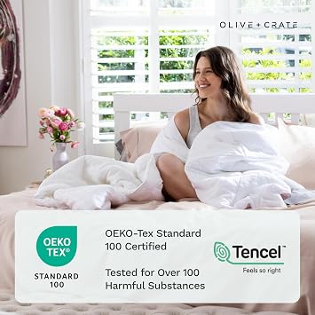 Olive + Crate Tencel Lyocell Eucalyptus Twin Sheets Set