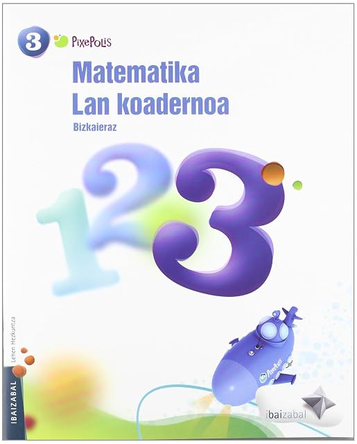 Portada de Matematika 3º Lehen 3 Pixepolis