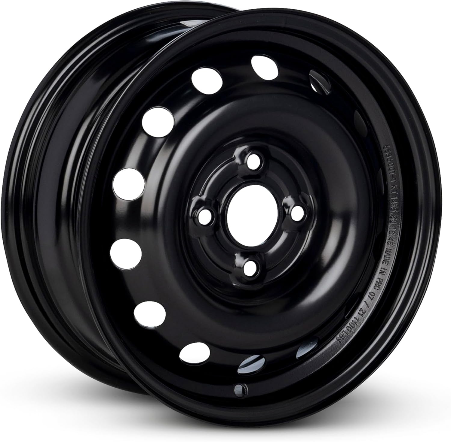 For 2003-2005 Saturn Ion 14 Inch Black Painted Steel Rim - OE Direct Replacement - Road Ready Car Wheel