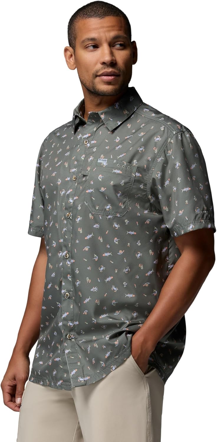 Columbia Men’s Super Slack Tide Camp Shirt Short Sleeve