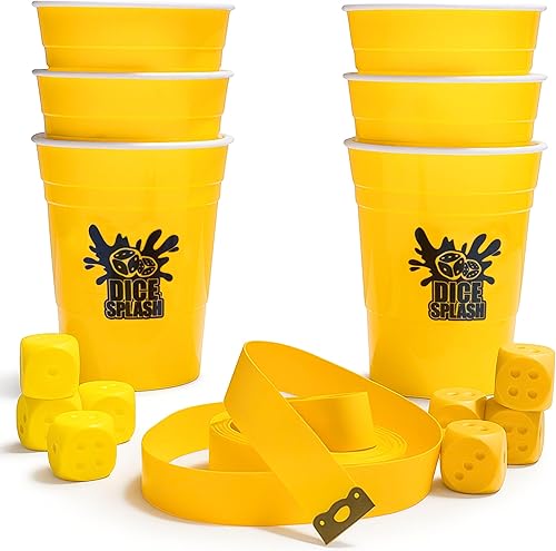 Juego de billar competitivo para adultos, 2 a 4 jugadores, juego de dados flotantes de gran tamaño con tazas y divisor de 20 pies, juego de fiesta