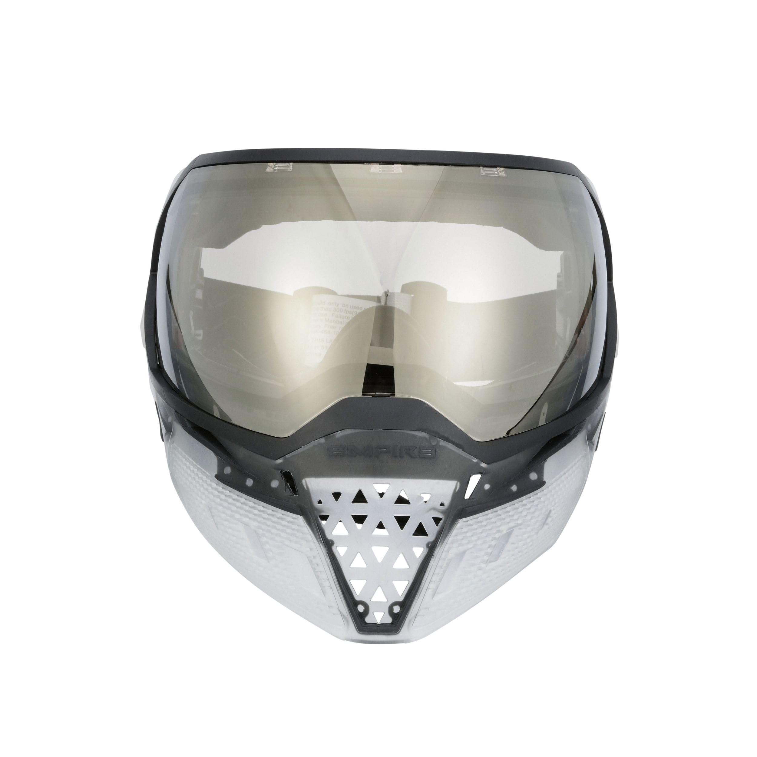 Empire EVS Paintball Goggle Mask with Dual Thermal HD Black Chrome Lens, Clear and Black