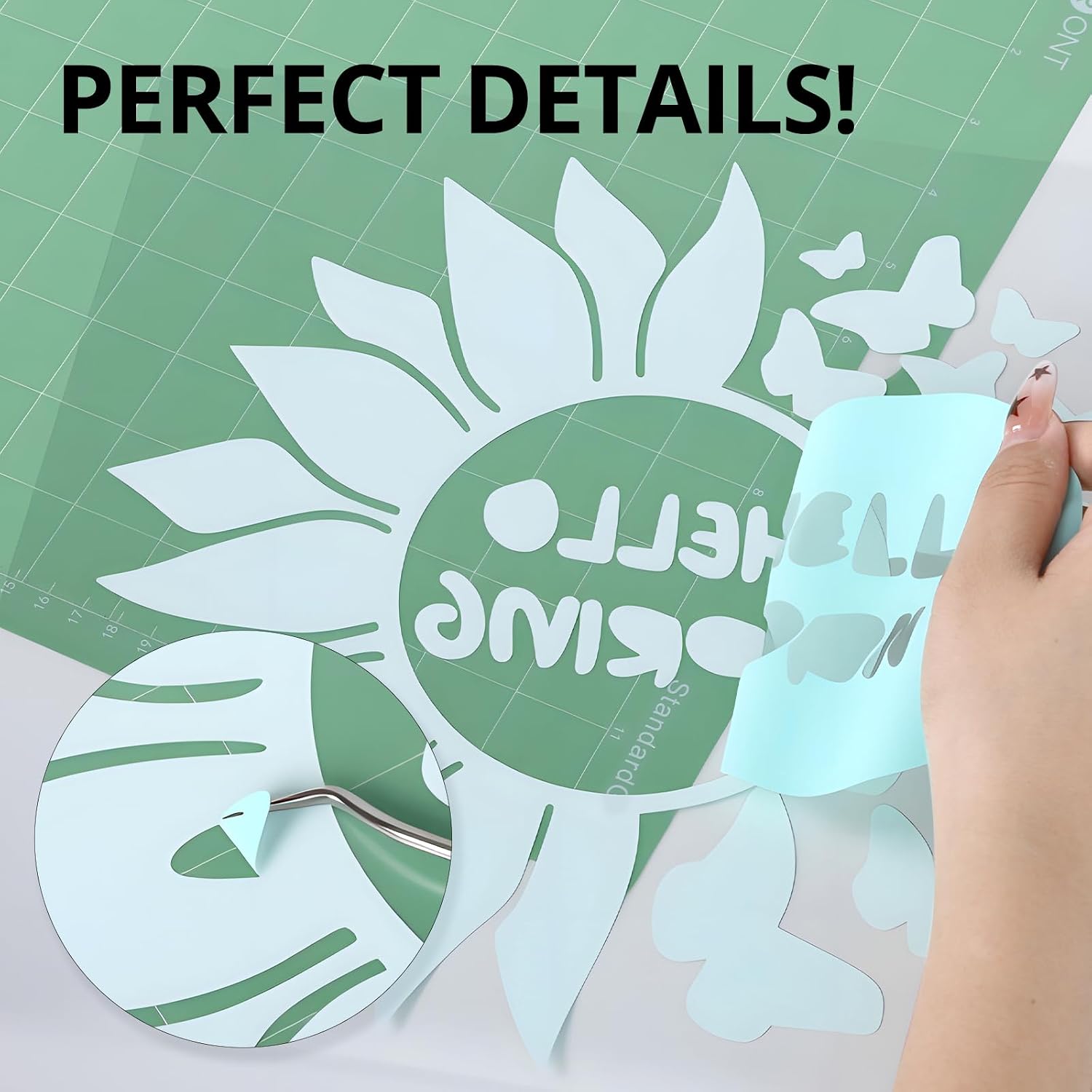 HTVRONT Mint HTV Roll Heat Transfer Vinyl - 12" x 8ft Mint HTV Vinyl Roll image 2