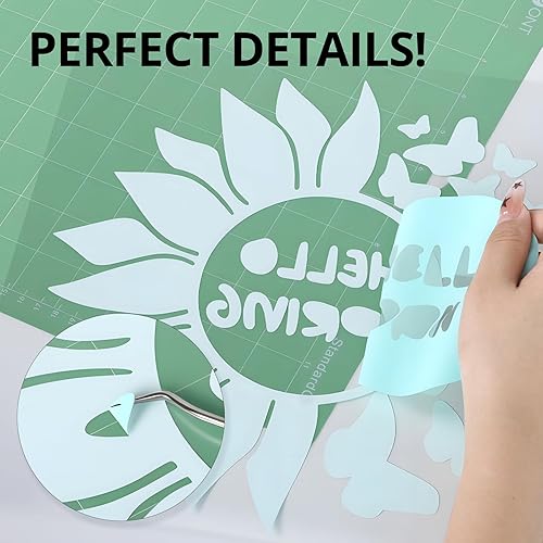 Miniatura 333 de HTVRONT - Rollo de vinilo termotransferible, 12 in x 8 ft, para diseños en camisetas, fácil de cortar y despegar, para planchar y máquinas Cricut