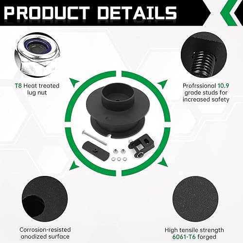 Miniatura 8 de AUTOPTIM - Kit de elevación de nivelación delantera de 2.5 pulgadas, repuesto para Dodge Ram 1500 4WD 2006-2023, Dodge Dakota 2WD 2005-2011