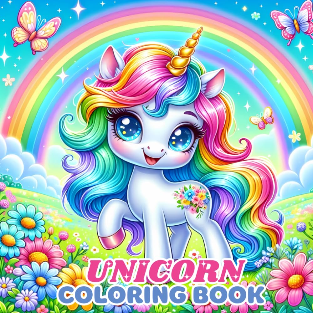 Unicorn Coloring Book: Bold and Easy Designs for Unicorn Lovers – Fun for Kids and Adults