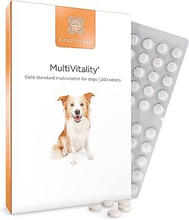 healthspan Multivitamin for Dogs (240 Tablets) | A Gold Standard Multivitamin for Every Stage in Life | 18 Essential Vitamins & Minerals | Vitamins A, B, C, D & E | Magnesium & Zinc | Beef Flavoured