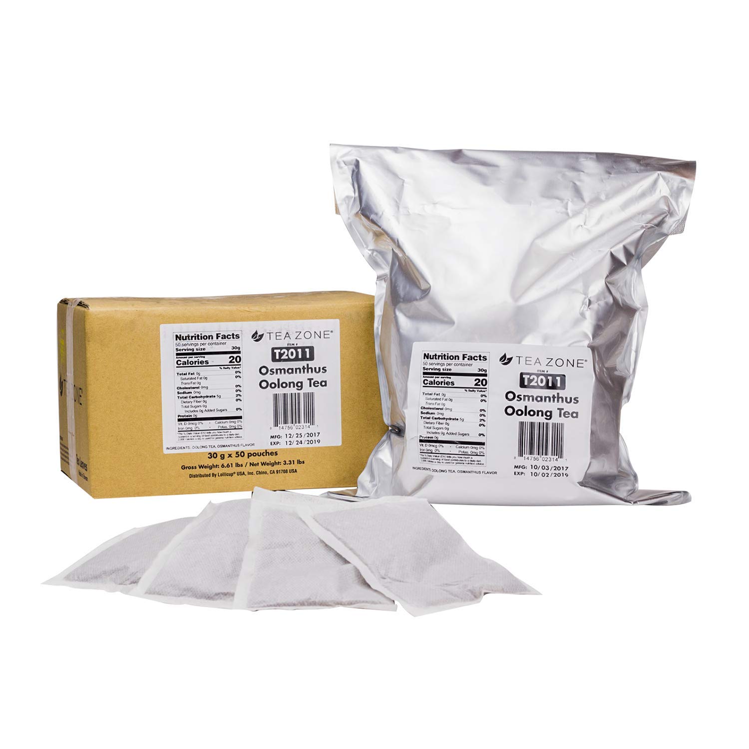 Amazon.com : Tea Zone Classic Osmanthus Oolong Tea Pouches, 50