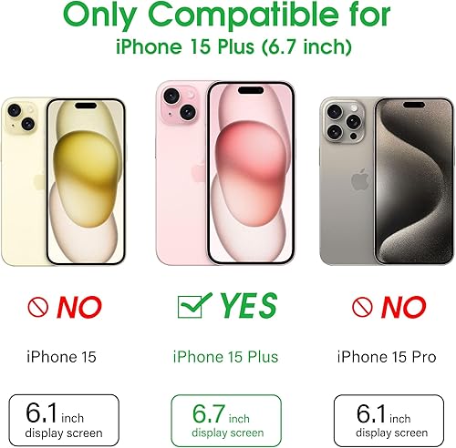 Miniatura 186 de Arae Compatible with iPhone 15 Case with Card Holder and Wrist Strap Wallet Flip Cover for iPhone 15 6.1 inch,Wine Red