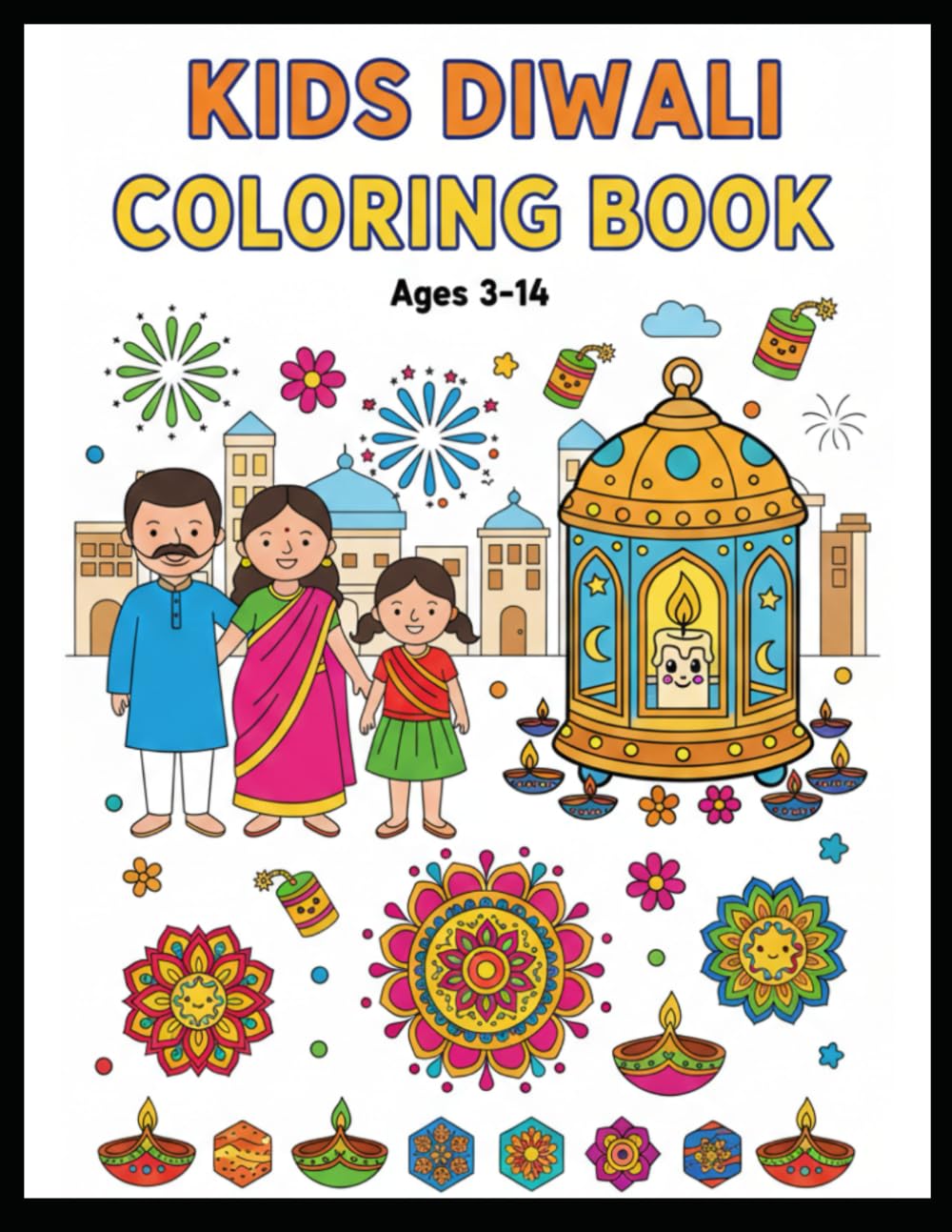 My First Diwali Coloring Book for Kids: Easy & Fun Festival Pages