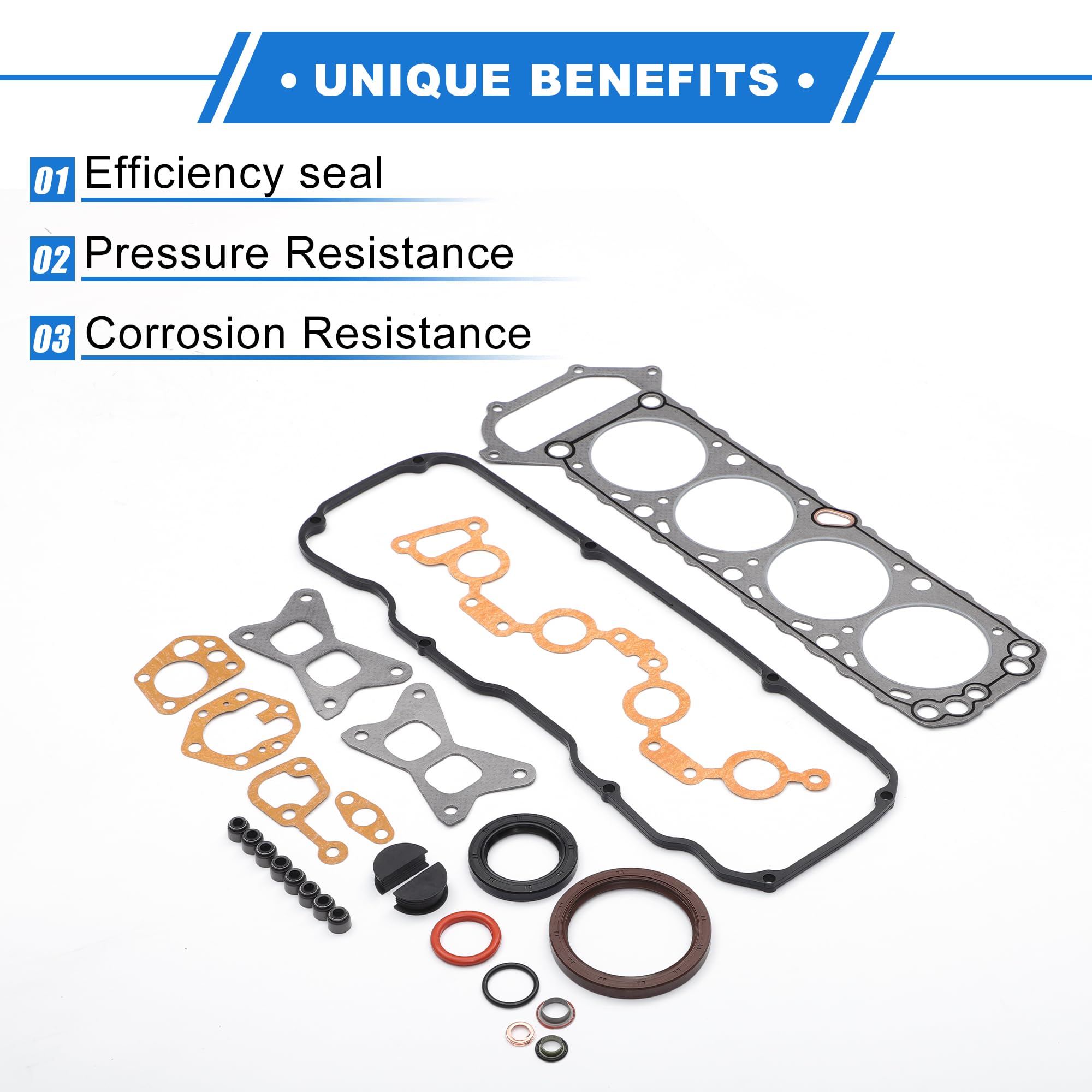 Juego De Juntas De Culata Para NISSAN NA20 1 Set | Material: Metal Y Caucho, OE: 1010179P27, Función: Resistencia Altas Temperaturas, Buena Elasticidad, Fácil Instalación