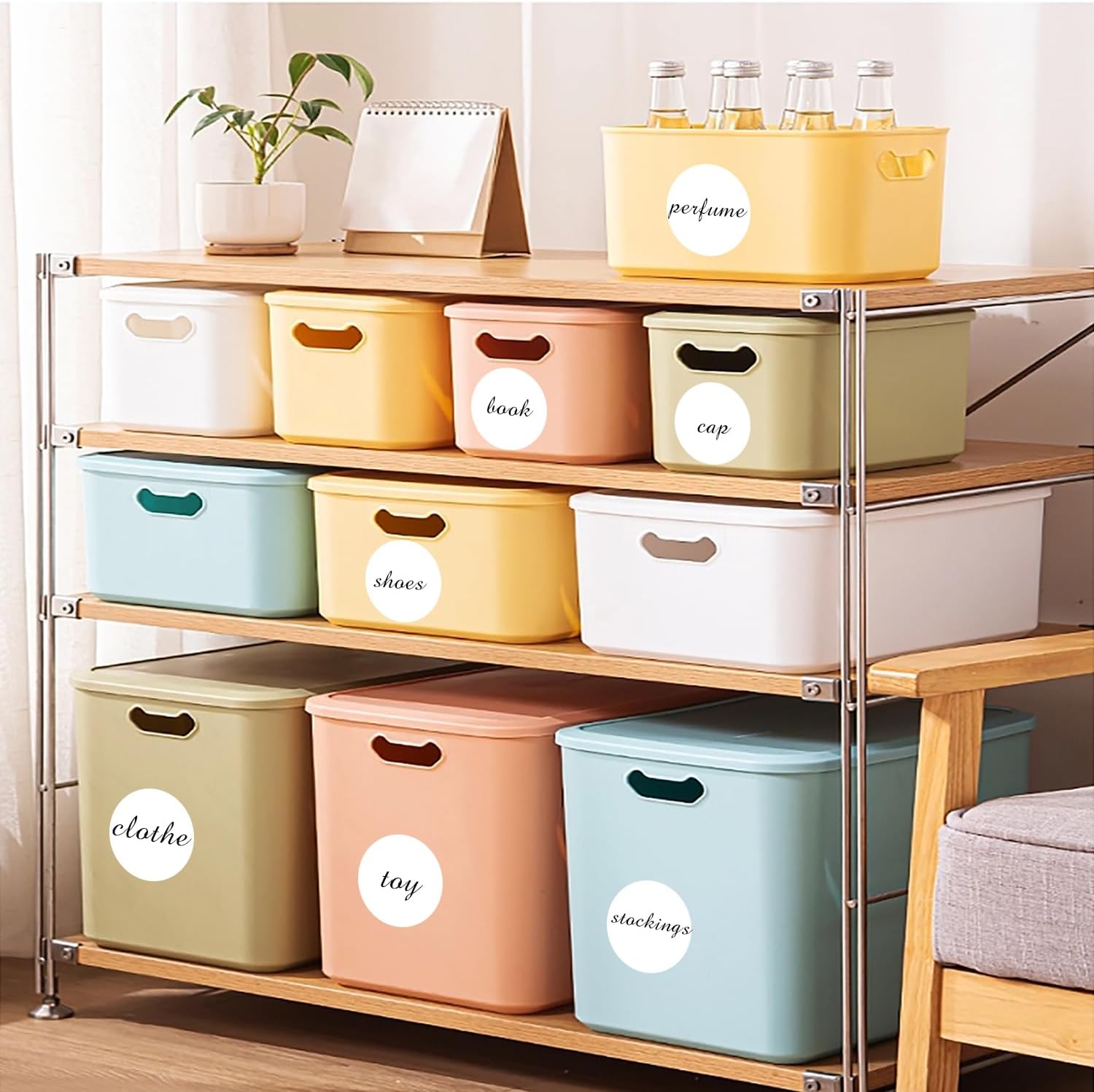 3 Inch White Round Thermal Sticker Labels, Self-Adhesive Circle Direct Thermal Labels, Multi-Purpose Roll Sticker Labels for DIY Logo Design, QR Code, Name Tag( 410 Labels,1 Roll) - Image 3